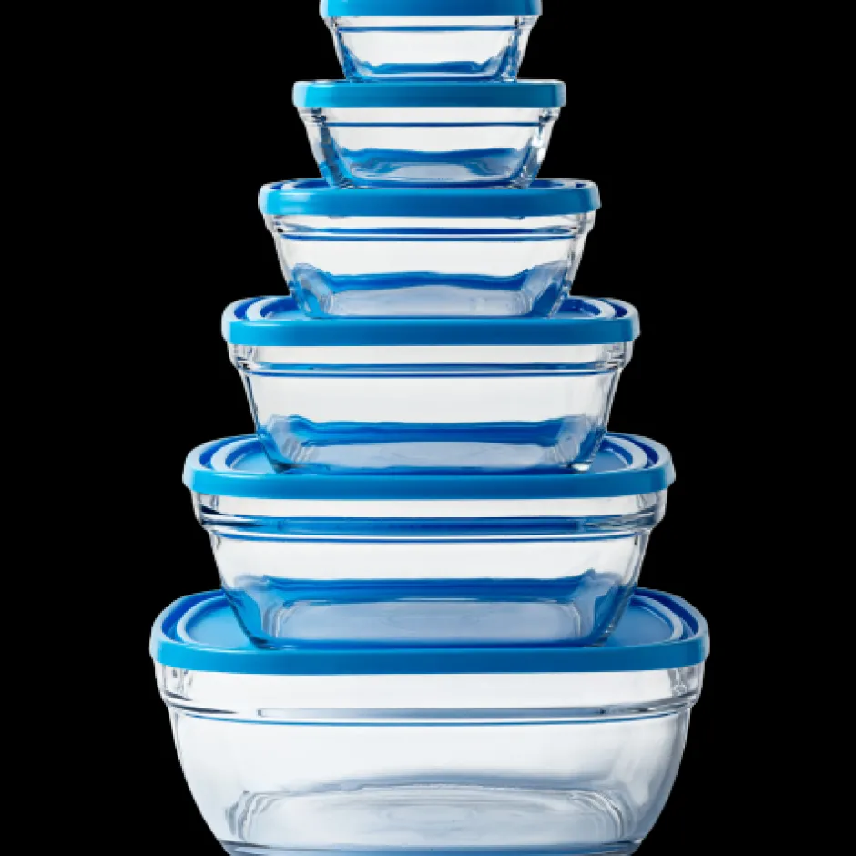 Duralex Professionnels De La Restauration|Kits>Freshbox - 6 Boites de conservation carrées multi-tailles