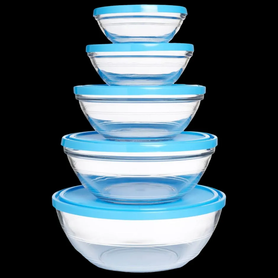 Duralex Kits|Sets>Freshbox - 5 Boites de conservation rondes multi-tailles