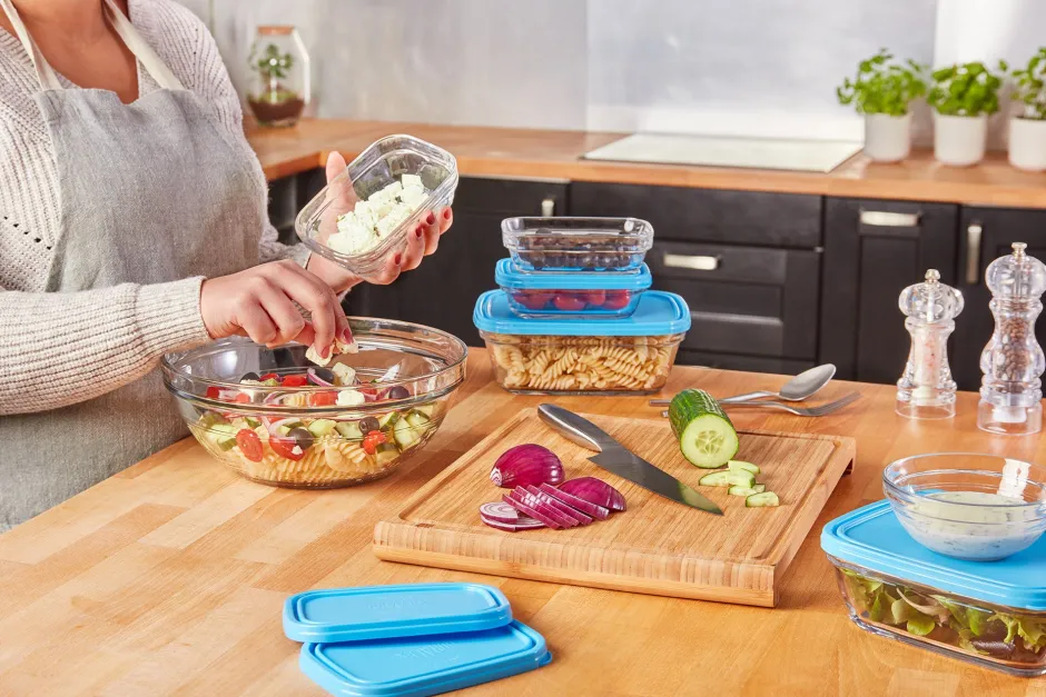 Duralex Kits|Sets>Freshbox - 5 Boites de conservation rondes multi-tailles