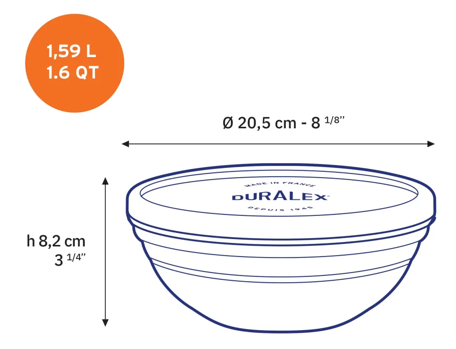 Duralex Professionnels De La Restauration|Kits>Freshbox - 3 boites de conservation rondes multi-tailles