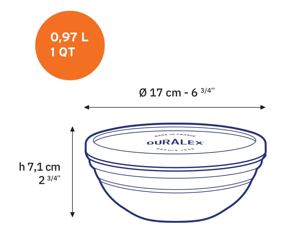 Duralex Professionnels De La Restauration|Kits>Freshbox - 3 boites de conservation rondes multi-tailles
