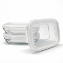 Duralex Boîtes Rectangulaires|Boîtes Étanches>Freshbox - Boite de conservation à ailette couvercle blanc 0.8L