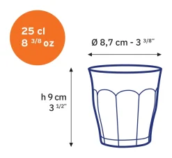 Duralex Professionnels De La Restauration|Verres À Eau>Le Picardie - Verre à eau - Prune - 25cl