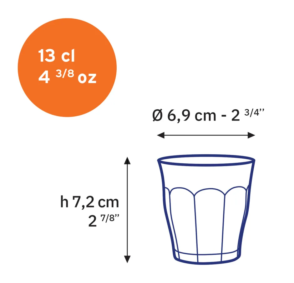Duralex Professionnels De La Restauration|Verres À Eau>Le Picardie - Verre transparent 13cl