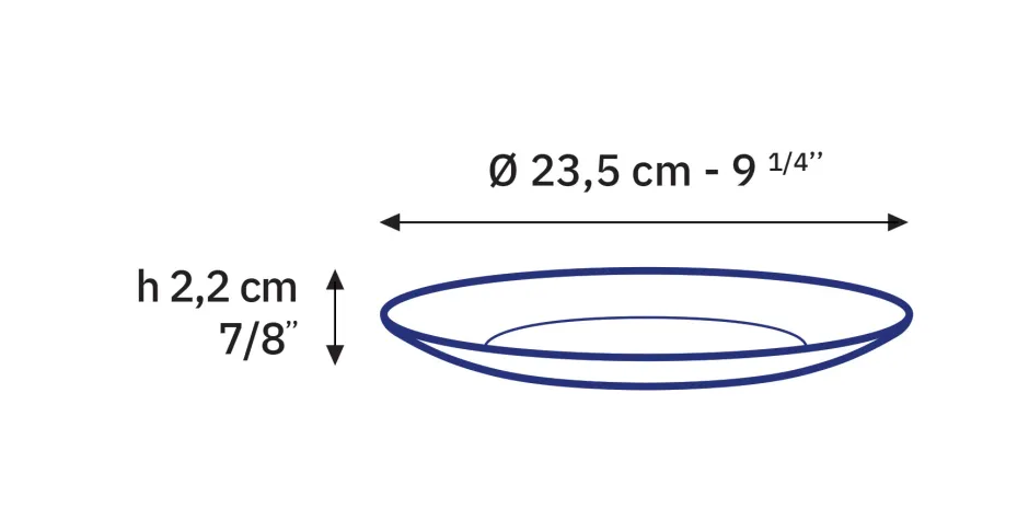 Duralex Professionnels De La Restauration|Assiettes>Lys - Assiette x6 - 23,5cm - Vermeil