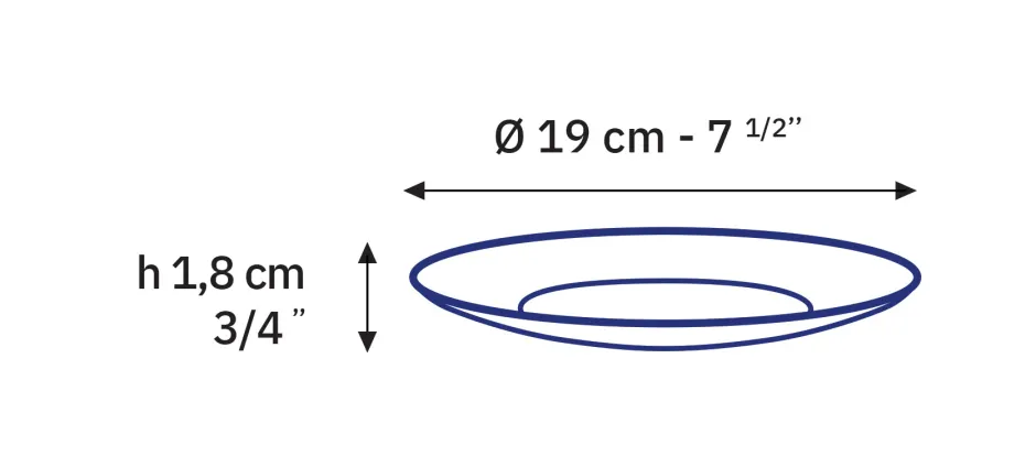 Duralex Professionnels De La Restauration|Assiettes>Lys - Assiettes à dessert en verre transparent x6 - 19cm