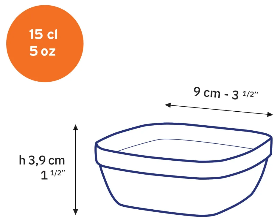 Duralex Professionnels De La Restauration|Coupelles>Lys - Coupelle carrée transparente 15cl