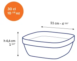 Duralex Professionnels De La Restauration|Coupelles>Lys - Coupelle carrée transparente 30cl