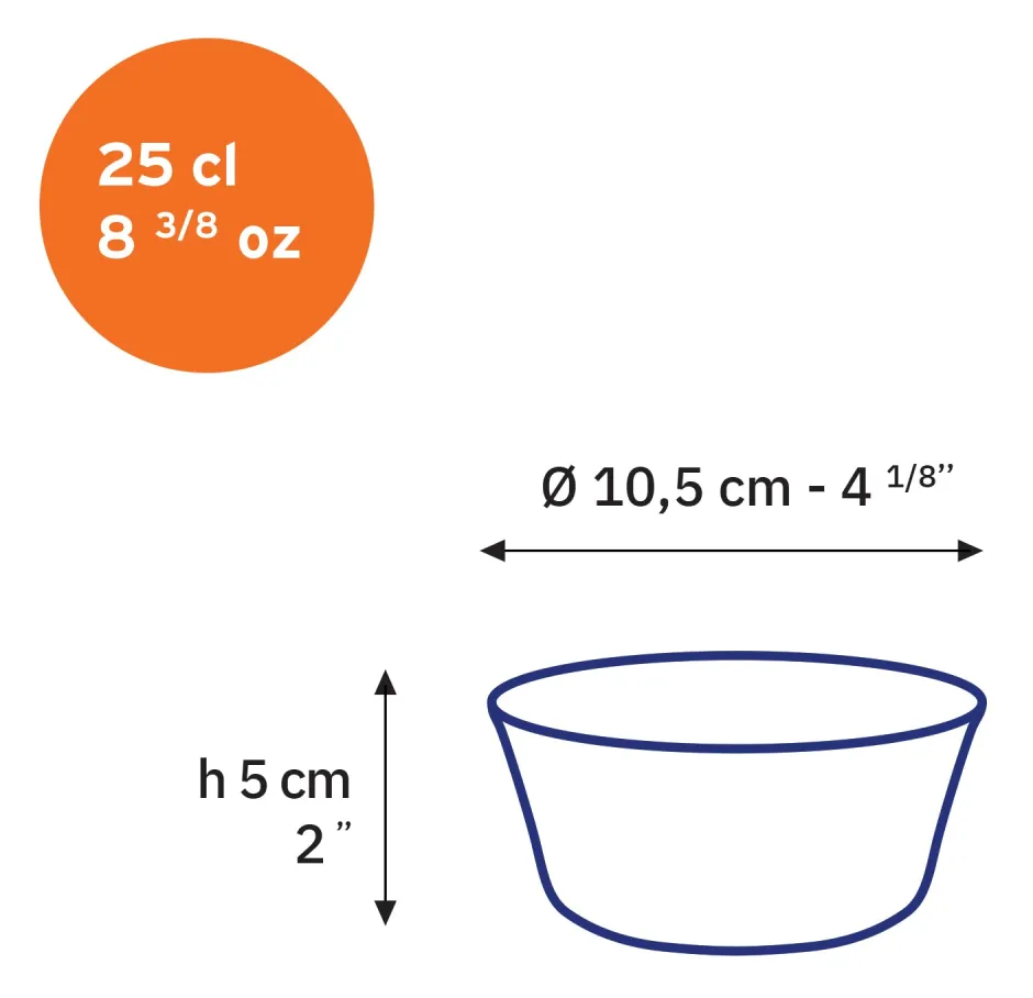 Duralex Professionnels De La Restauration|Coupelles>Lys - Coupelle en verre 10,5 cm - 25cl - Saphir