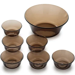 Duralex Kits|Coupelles>Lys - Saladier (2.2L) et petites coupelles de service (25cl) / Sepia