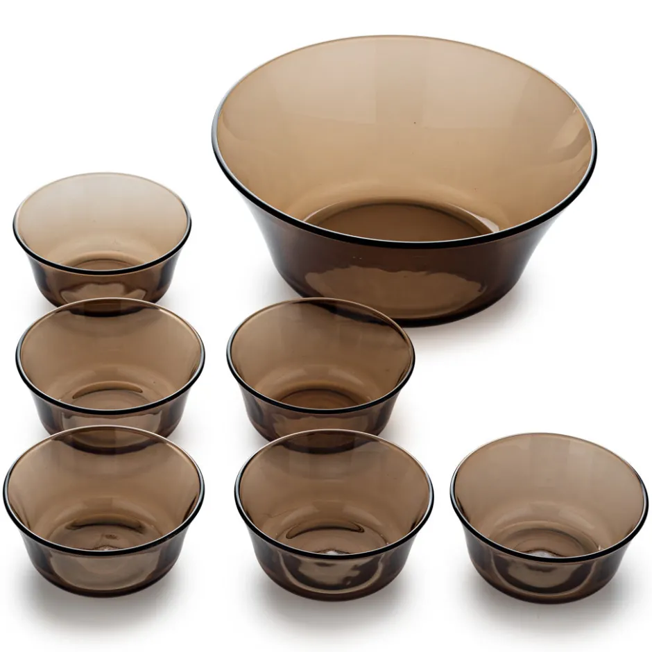 Duralex Kits|Coupelles>Lys - Saladier (2.2L) et petites coupelles de service (25cl) / Sepia