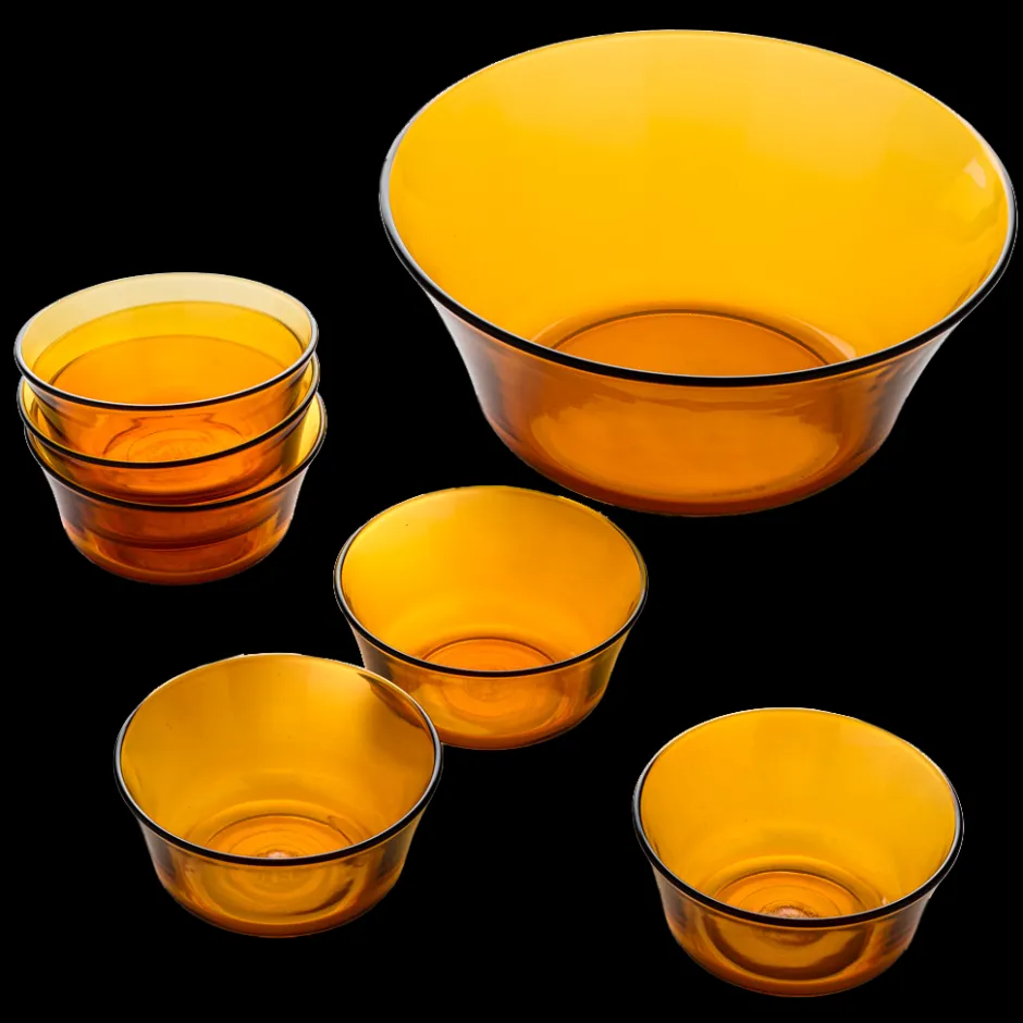 Duralex Kits|Coupelles>Lys - Saladier (2.2L) et petites coupelles de service (25cl) / Vermeil