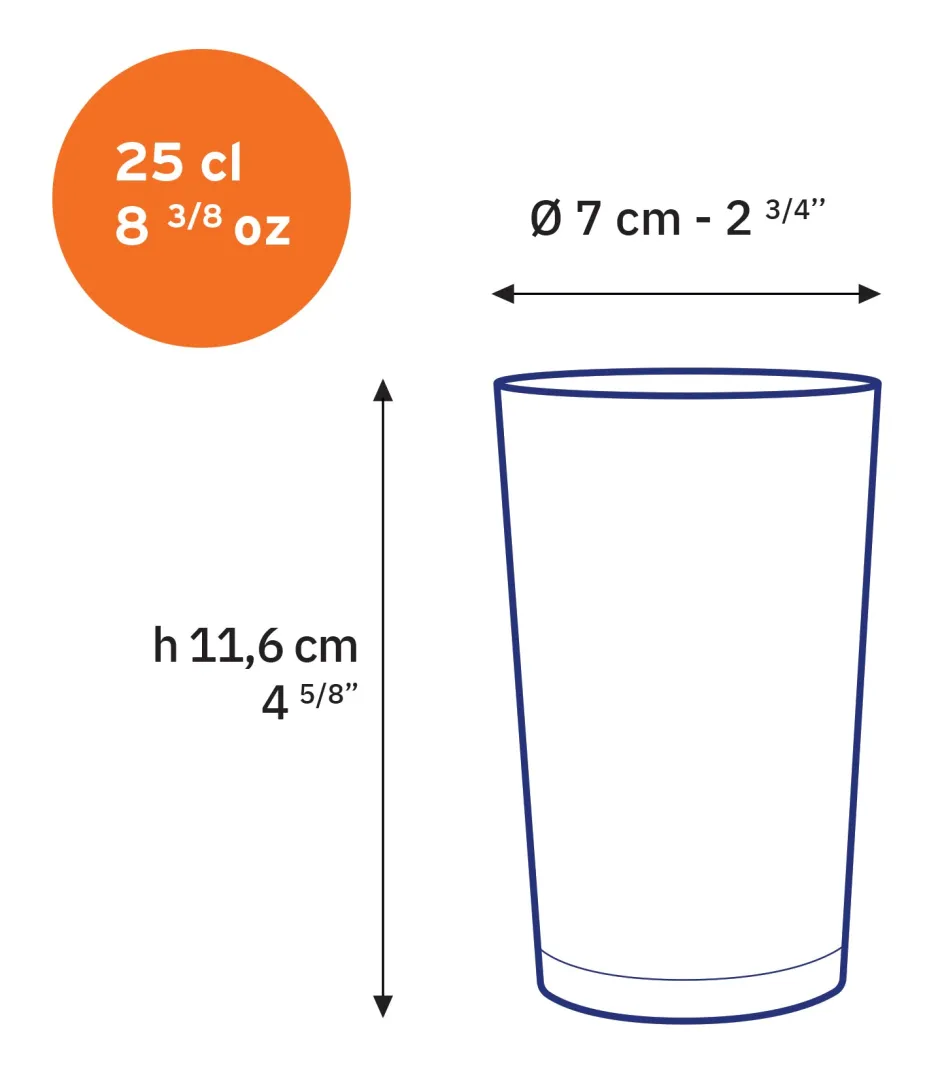 Duralex Professionnels De La Restauration|Verres À Eau>Unie - Verre transparent 25 cl